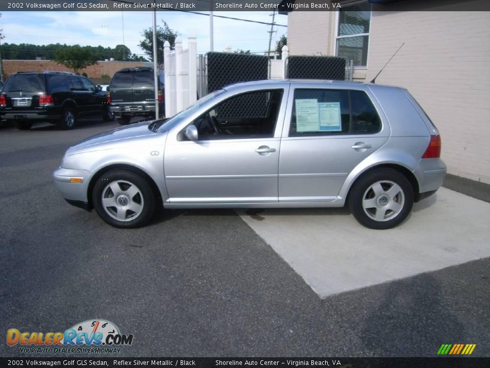 2002 Volkswagen Golf GLS Sedan Reflex Silver Metallic / Black Photo #3