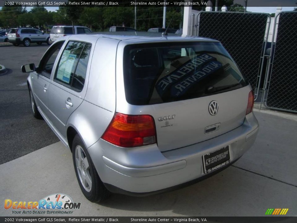2002 Volkswagen Golf GLS Sedan Reflex Silver Metallic / Black Photo #4