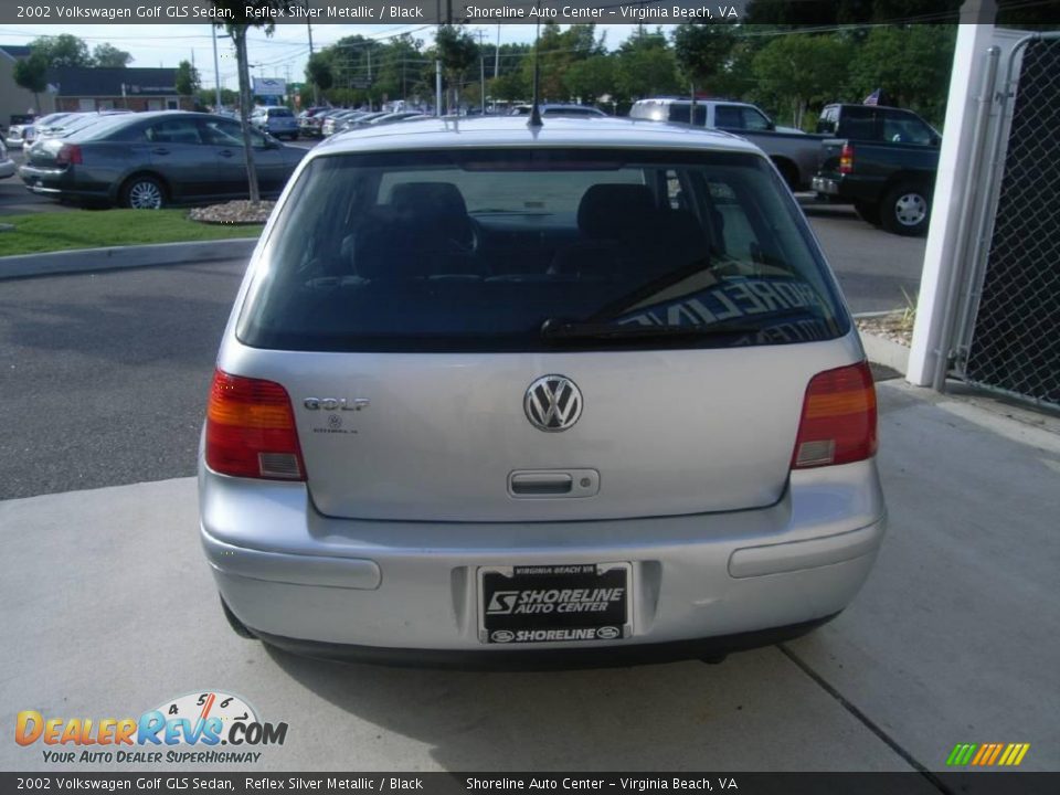 2002 Volkswagen Golf GLS Sedan Reflex Silver Metallic / Black Photo #5