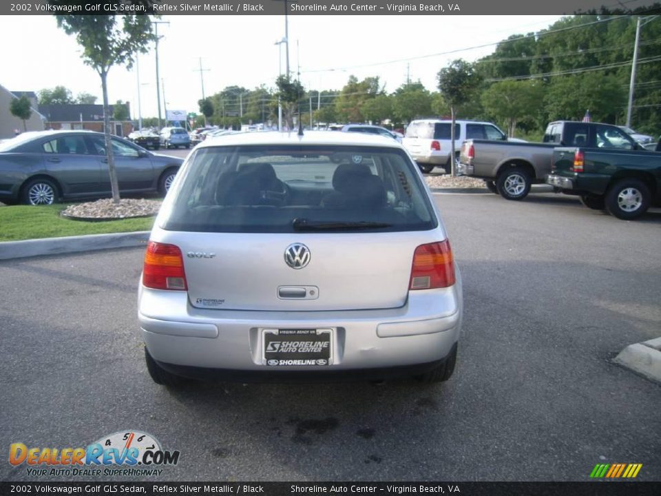 2002 Volkswagen Golf GLS Sedan Reflex Silver Metallic / Black Photo #7
