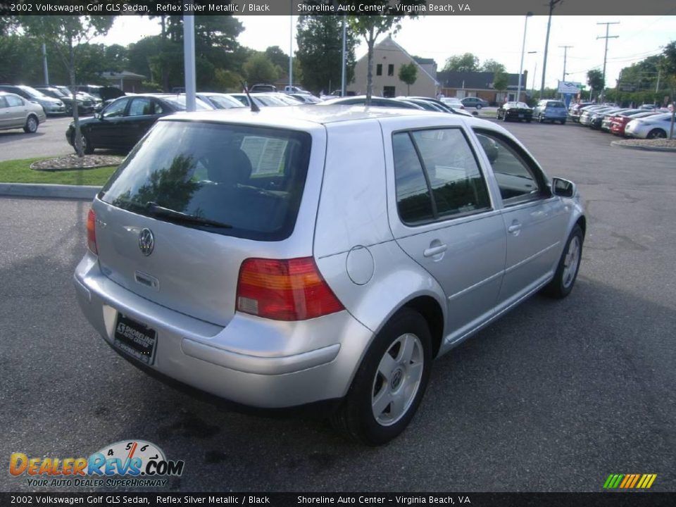 2002 Volkswagen Golf GLS Sedan Reflex Silver Metallic / Black Photo #8