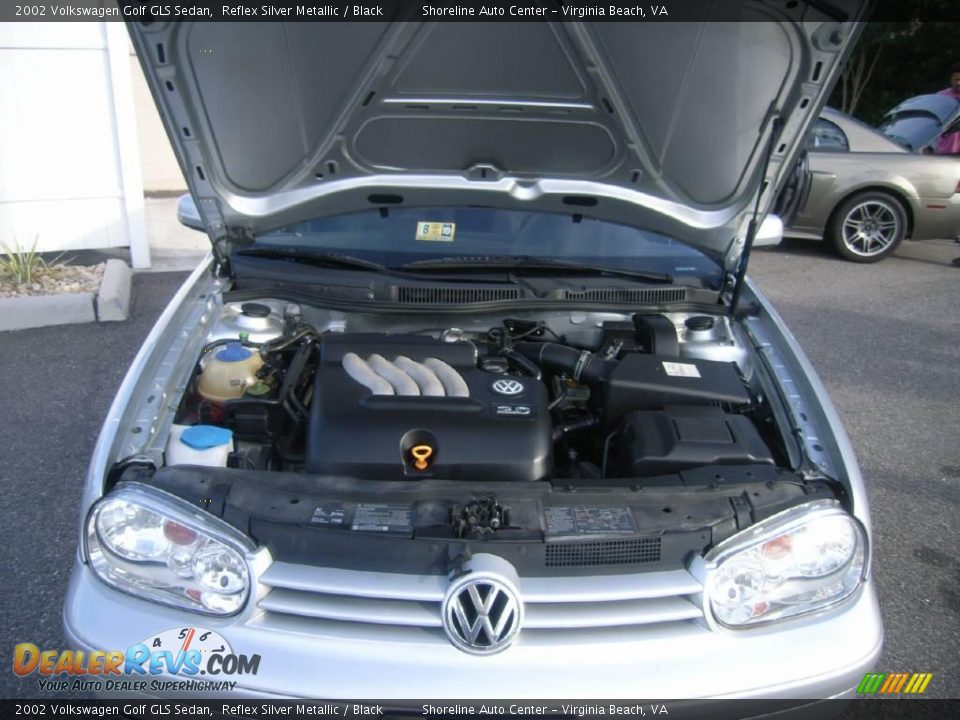 2002 Volkswagen Golf GLS Sedan Reflex Silver Metallic / Black Photo #13