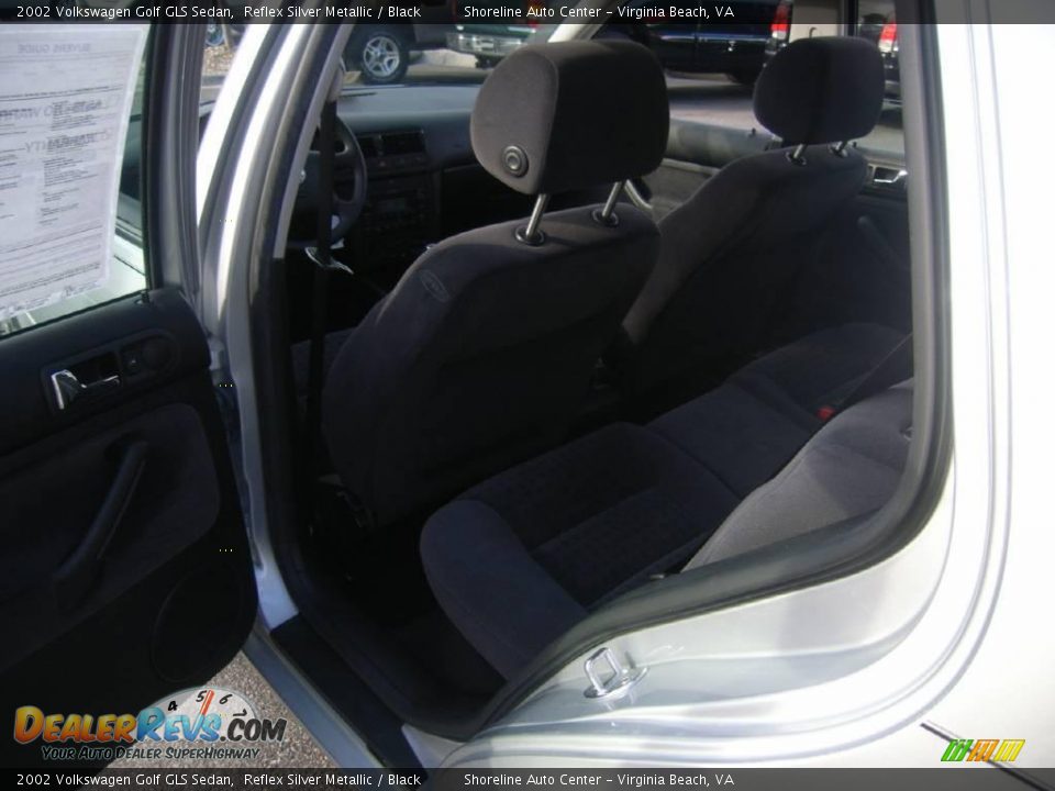 2002 Volkswagen Golf GLS Sedan Reflex Silver Metallic / Black Photo #15