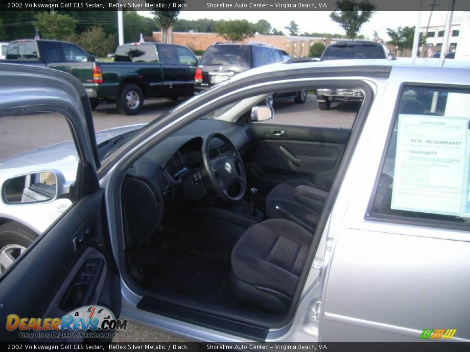 2002 Volkswagen Golf GLS Sedan Reflex Silver Metallic / Black Photo #16