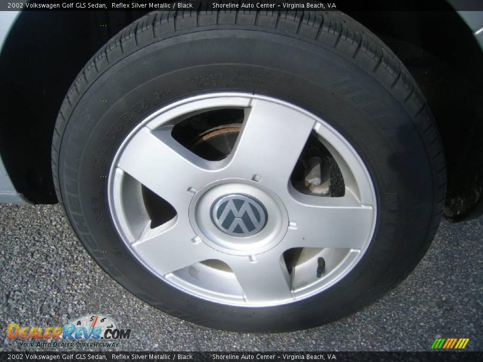 2002 Volkswagen Golf GLS Sedan Reflex Silver Metallic / Black Photo #22