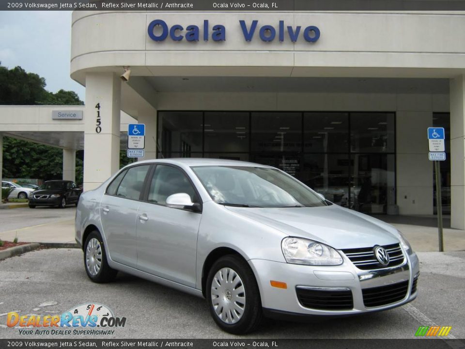 2009 Volkswagen Jetta S Sedan Reflex Silver Metallic / Anthracite Photo #1