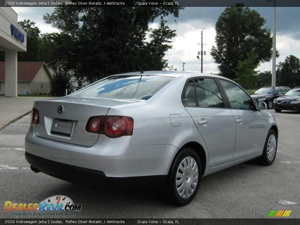 2009 Volkswagen Jetta S Sedan Reflex Silver Metallic / Anthracite Photo #3