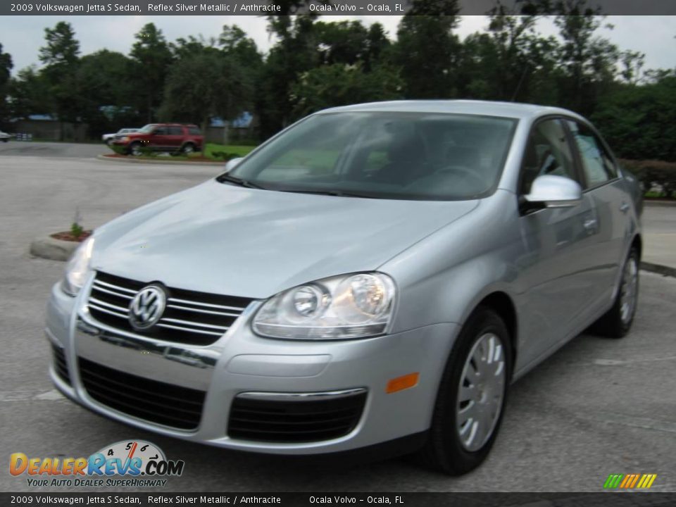 2009 Volkswagen Jetta S Sedan Reflex Silver Metallic / Anthracite Photo #7