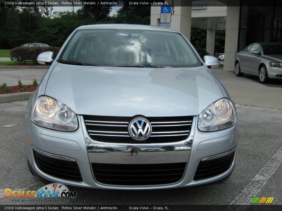 2009 Volkswagen Jetta S Sedan Reflex Silver Metallic / Anthracite Photo #8