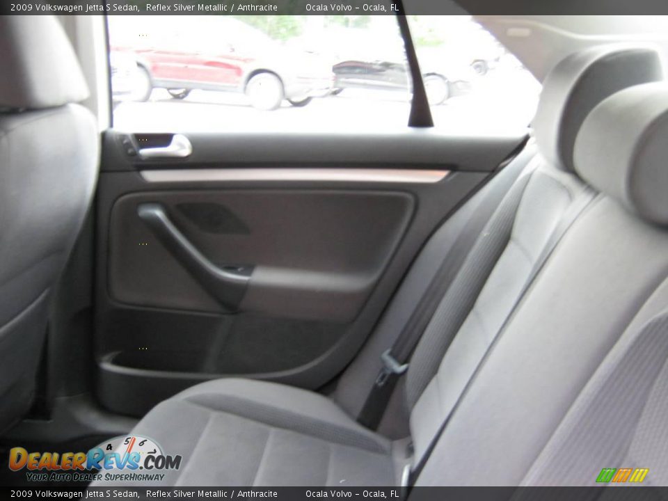 2009 Volkswagen Jetta S Sedan Reflex Silver Metallic / Anthracite Photo #20