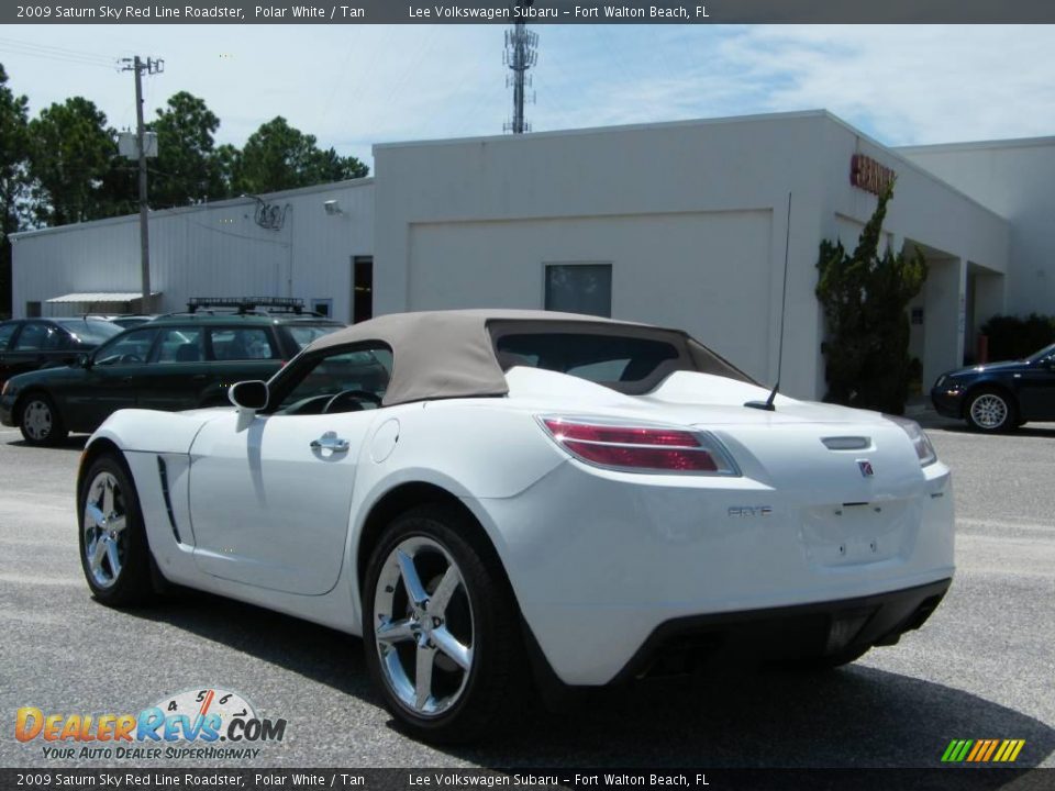 2009 Saturn Sky Red Line Roadster Polar White / Tan Photo #3