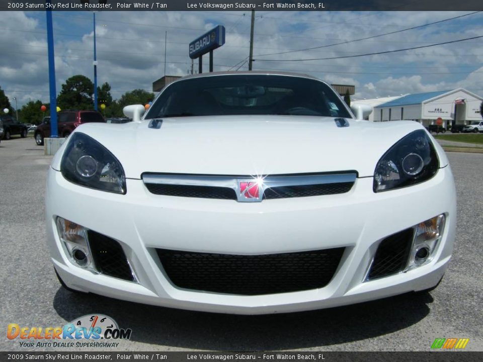 2009 Saturn Sky Red Line Roadster Polar White / Tan Photo #8