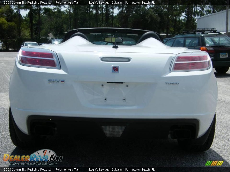 2009 Saturn Sky Red Line Roadster Polar White / Tan Photo #15