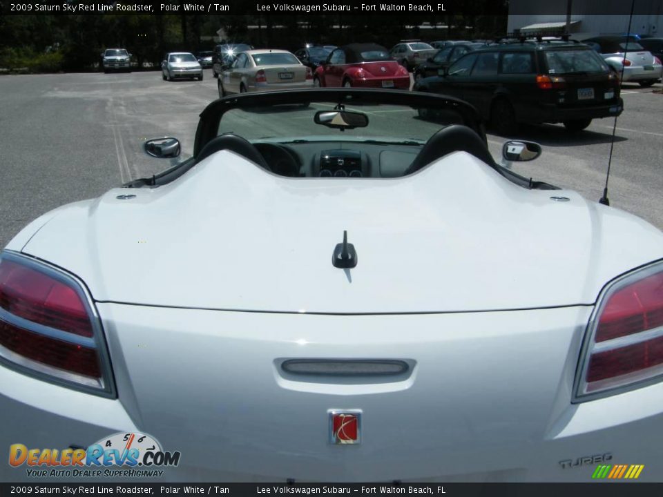 2009 Saturn Sky Red Line Roadster Polar White / Tan Photo #16