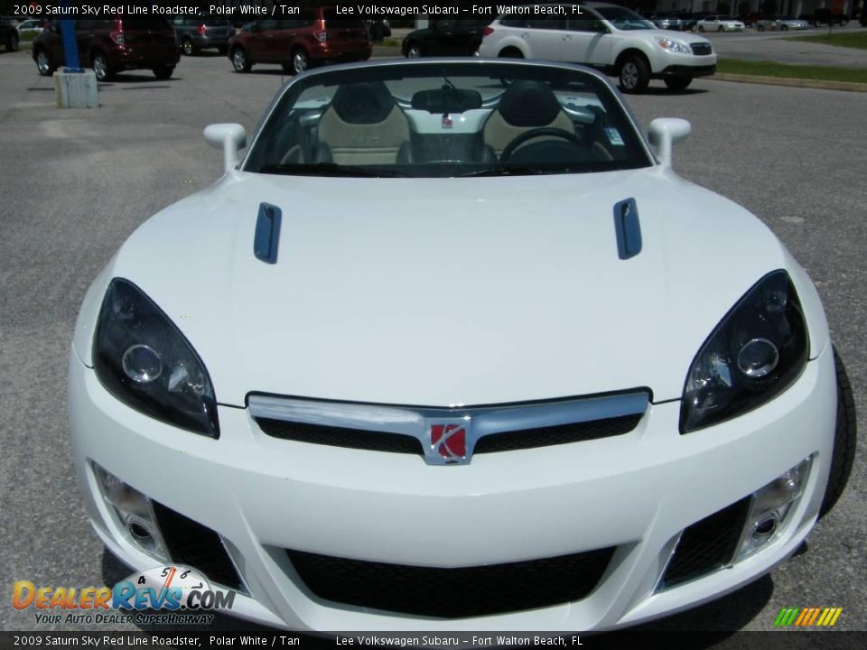 2009 Saturn Sky Red Line Roadster Polar White / Tan Photo #20