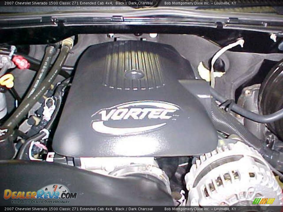 2007 Chevrolet Silverado 1500 Classic Z71 Extended Cab 4x4 Black / Dark Charcoal Photo #4