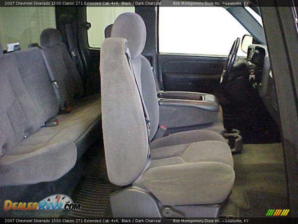 2007 Chevrolet Silverado 1500 Classic Z71 Extended Cab 4x4 Black / Dark Charcoal Photo #10