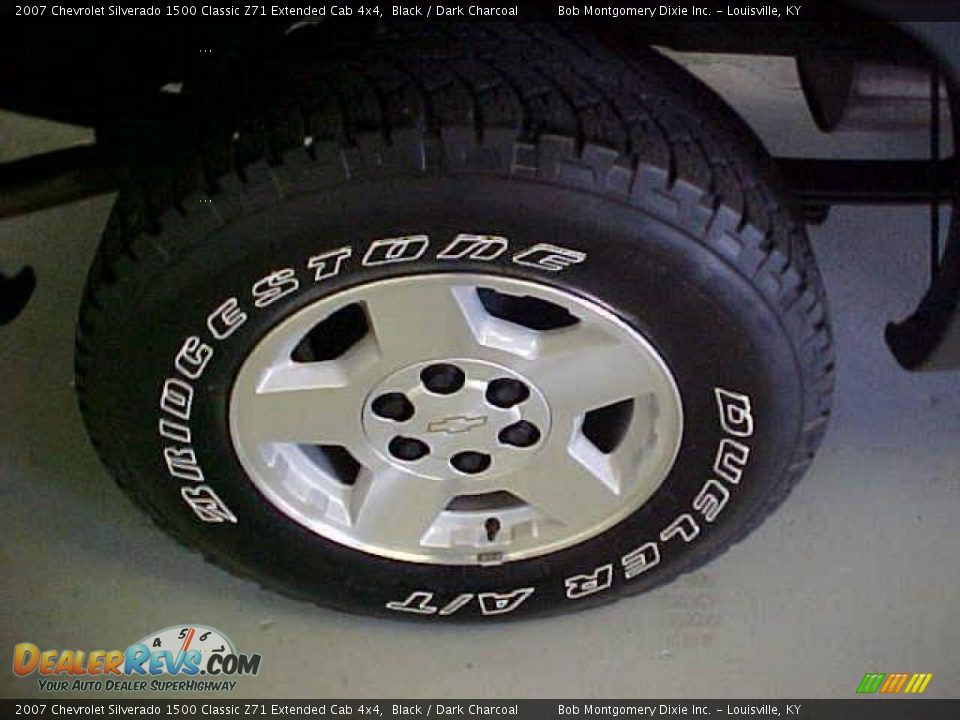 2007 Chevrolet Silverado 1500 Classic Z71 Extended Cab 4x4 Black / Dark Charcoal Photo #13