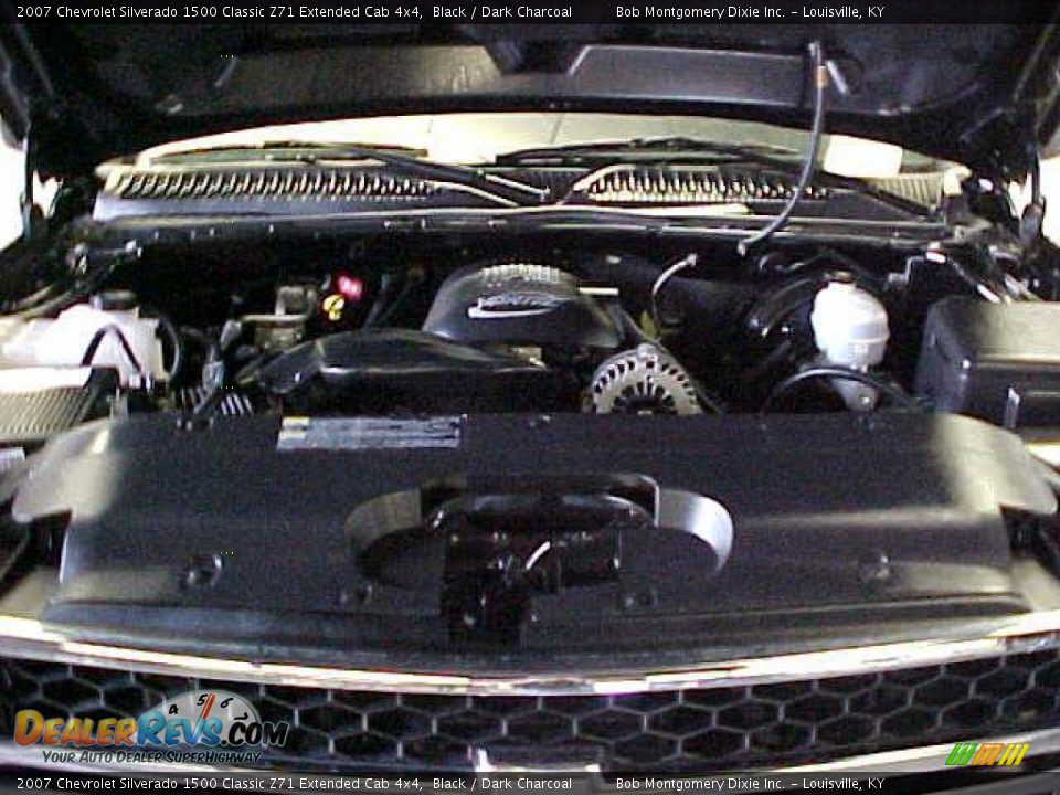 2007 Chevrolet Silverado 1500 Classic Z71 Extended Cab 4x4 Black / Dark Charcoal Photo #14