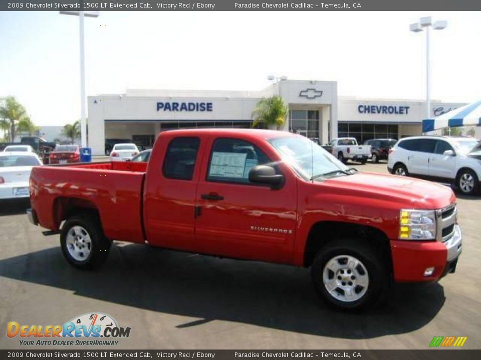 2009 Chevrolet Silverado 1500 LT Extended Cab Victory Red / Ebony Photo #1