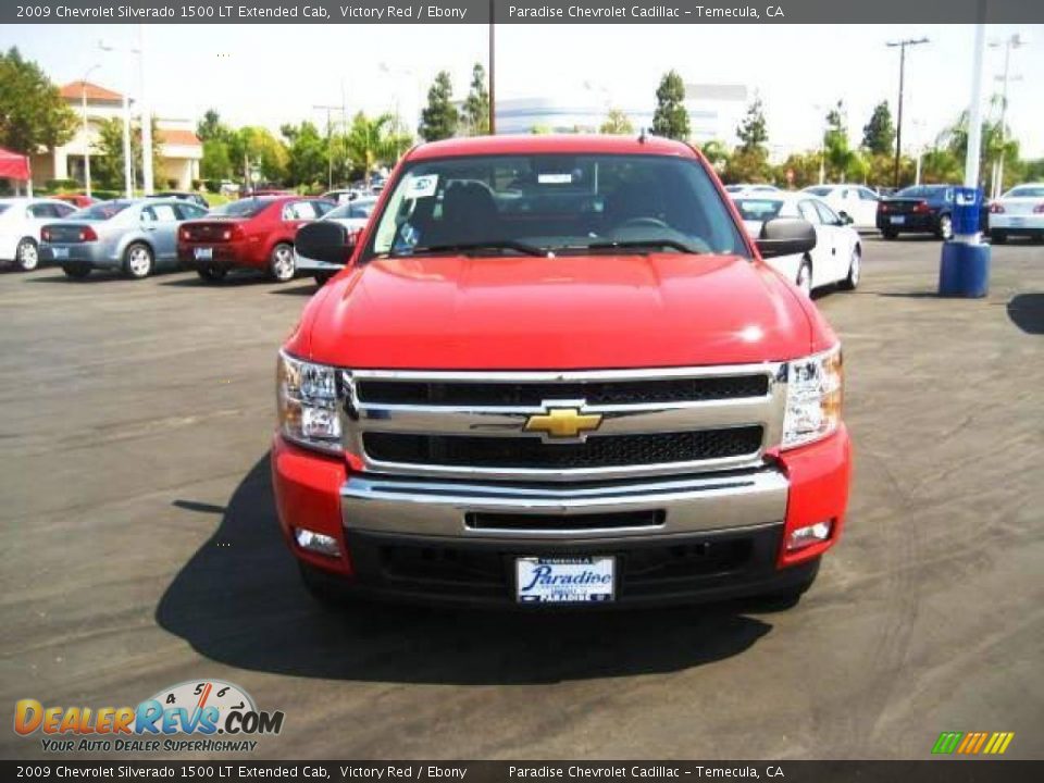 2009 Chevrolet Silverado 1500 LT Extended Cab Victory Red / Ebony Photo #2