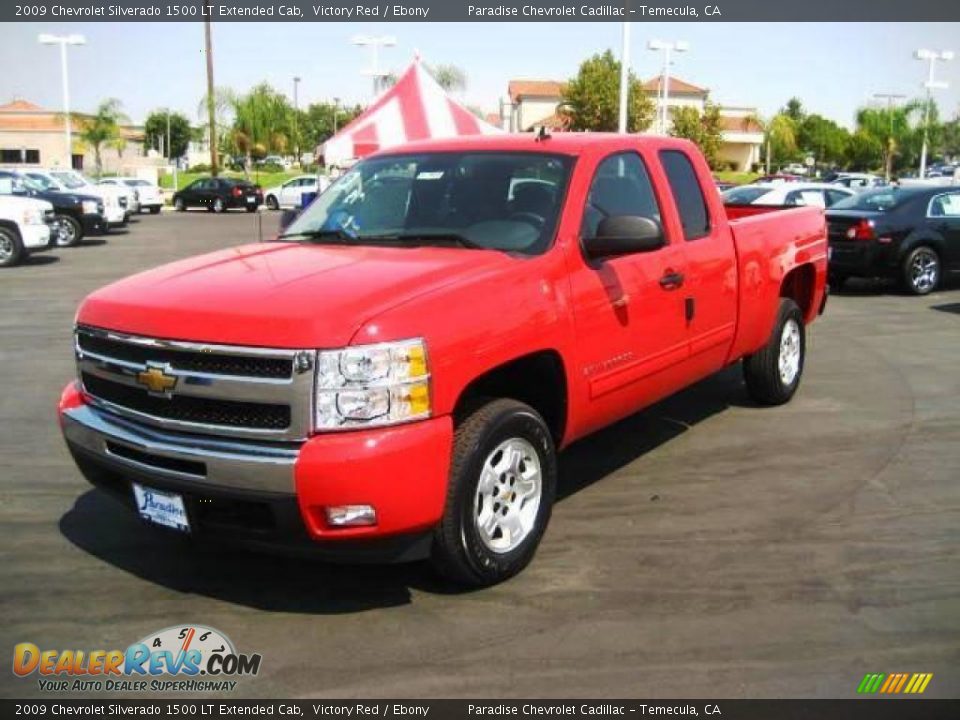 2009 Chevrolet Silverado 1500 LT Extended Cab Victory Red / Ebony Photo #3
