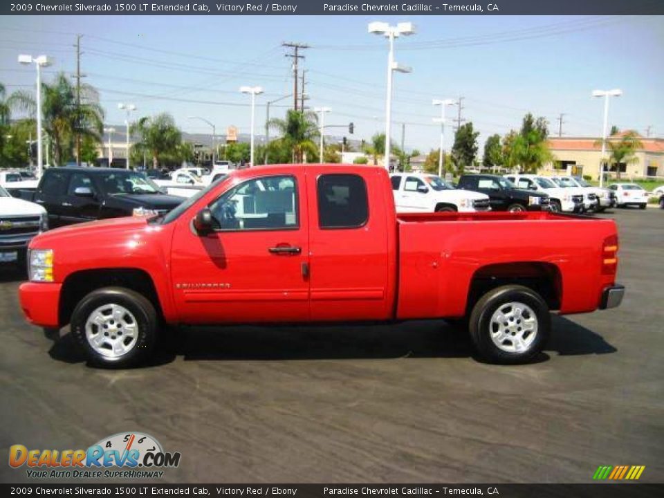 2009 Chevrolet Silverado 1500 LT Extended Cab Victory Red / Ebony Photo #4