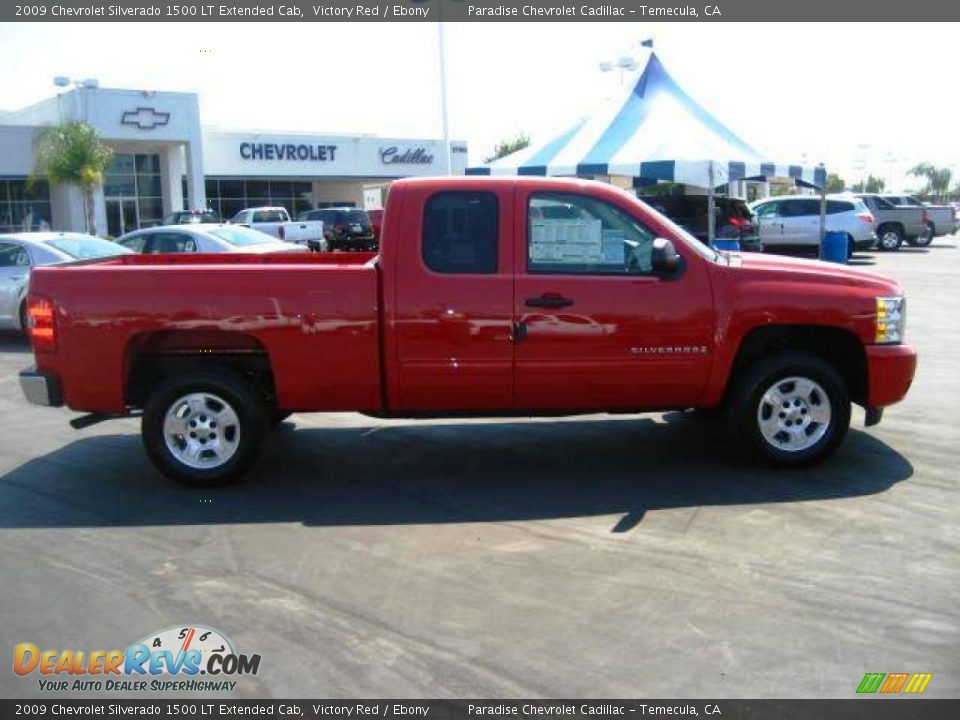 2009 Chevrolet Silverado 1500 LT Extended Cab Victory Red / Ebony Photo #8