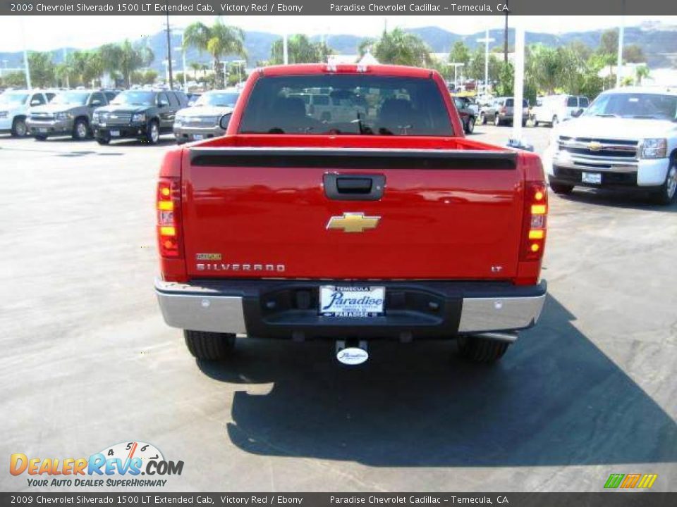 2009 Chevrolet Silverado 1500 LT Extended Cab Victory Red / Ebony Photo #10