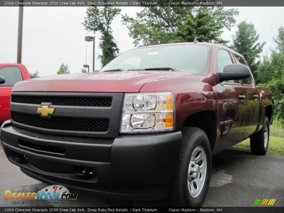 2009 Chevrolet Silverado 1500 Crew Cab 4x4 Deep Ruby Red Metallic / Dark Titanium Photo #1