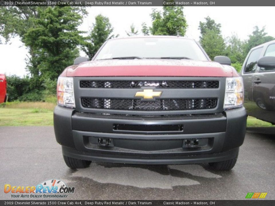 2009 Chevrolet Silverado 1500 Crew Cab 4x4 Deep Ruby Red Metallic / Dark Titanium Photo #2