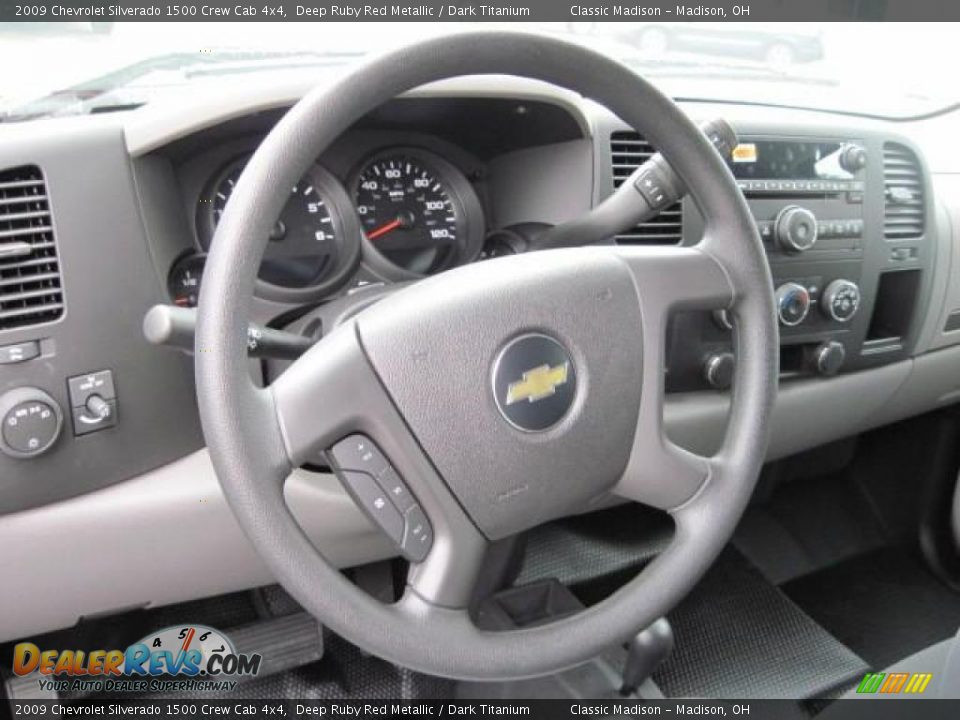 2009 Chevrolet Silverado 1500 Crew Cab 4x4 Deep Ruby Red Metallic / Dark Titanium Photo #11