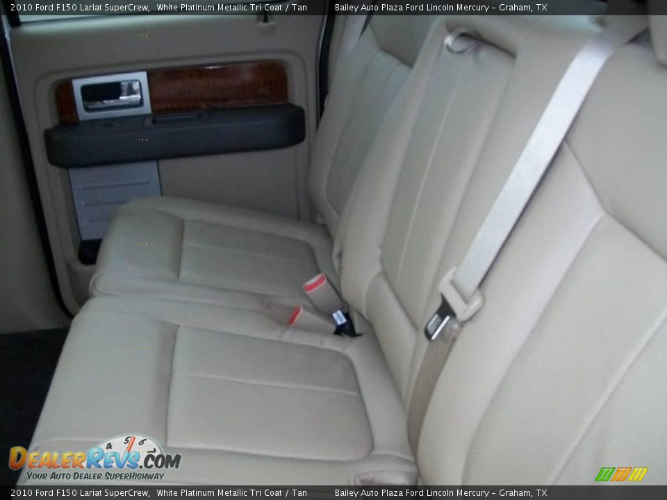 2010 Ford F150 Lariat SuperCrew White Platinum Metallic Tri Coat / Tan Photo #5