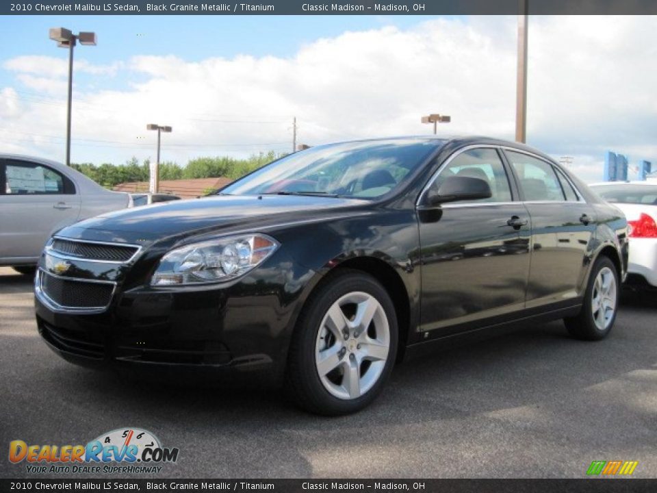 2010 Chevrolet Malibu LS Sedan Black Granite Metallic / Titanium Photo #1