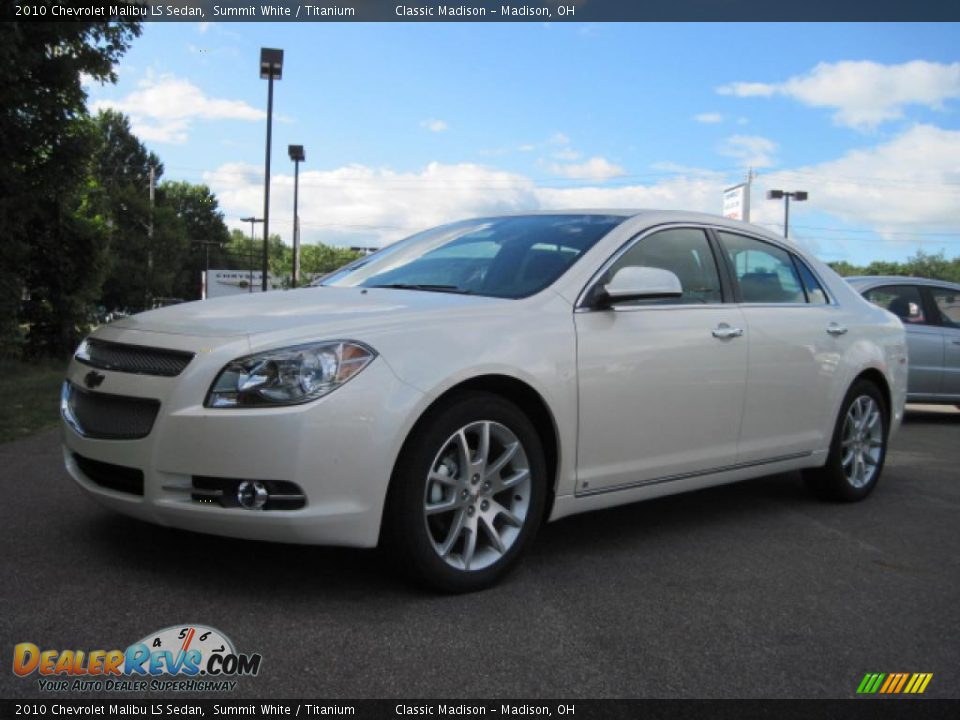 2010 Chevrolet Malibu LS Sedan Summit White / Titanium Photo #1