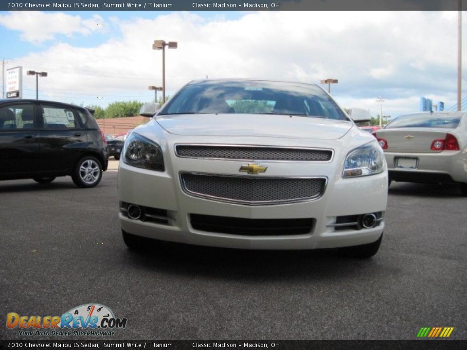 2010 Chevrolet Malibu LS Sedan Summit White / Titanium Photo #2