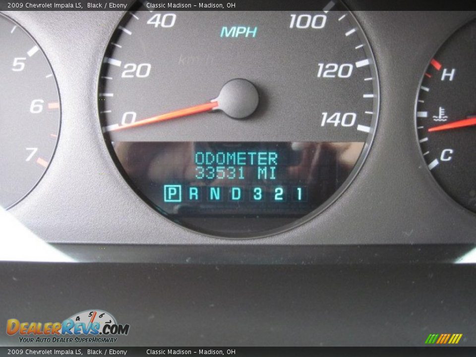 2009 Chevrolet Impala LS Black / Ebony Photo #34