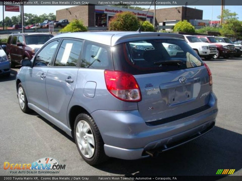 2003 Toyota Matrix XR Cosmic Blue Metallic / Dark Gray Photo #2