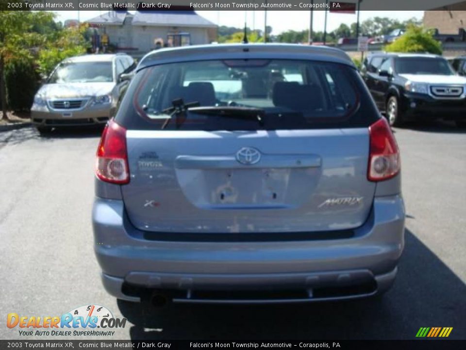 2003 Toyota Matrix XR Cosmic Blue Metallic / Dark Gray Photo #3