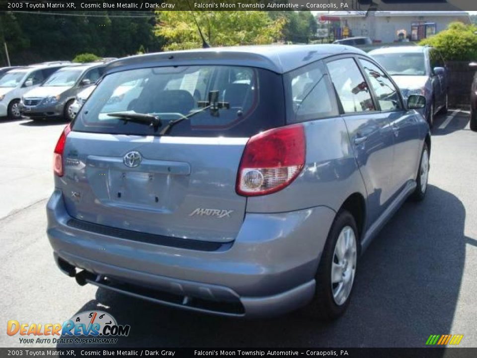 2003 Toyota Matrix XR Cosmic Blue Metallic / Dark Gray Photo #4