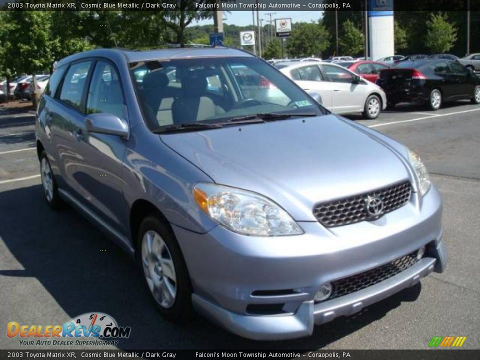 2003 Toyota Matrix XR Cosmic Blue Metallic / Dark Gray Photo #5