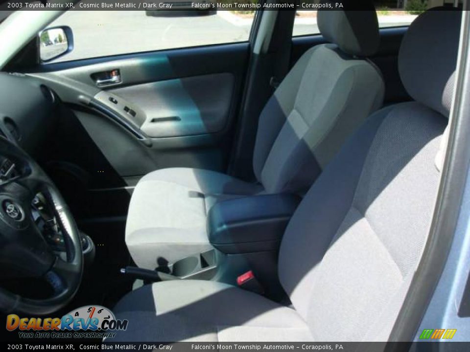 2003 Toyota Matrix XR Cosmic Blue Metallic / Dark Gray Photo #8