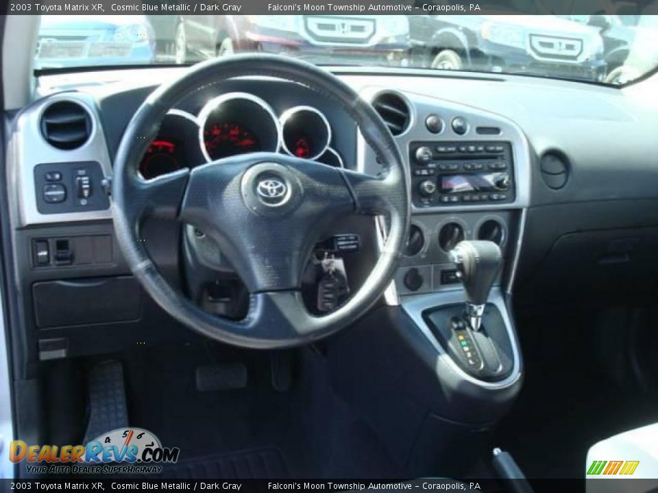 2003 Toyota Matrix XR Cosmic Blue Metallic / Dark Gray Photo #10
