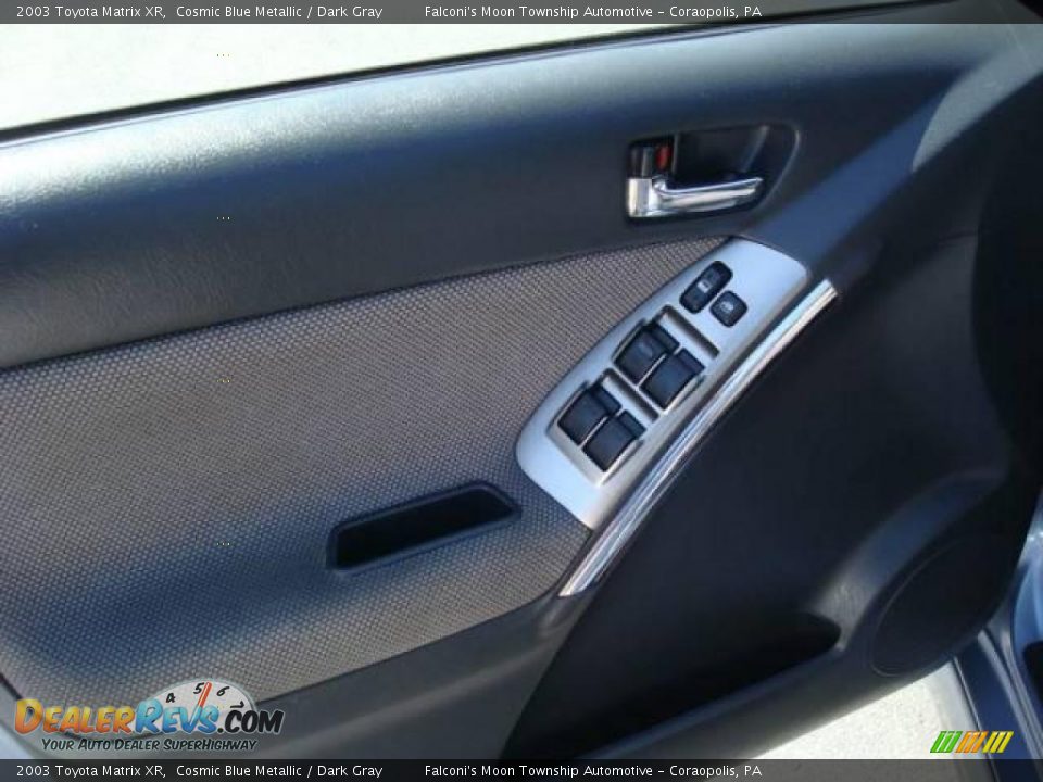 2003 Toyota Matrix XR Cosmic Blue Metallic / Dark Gray Photo #11