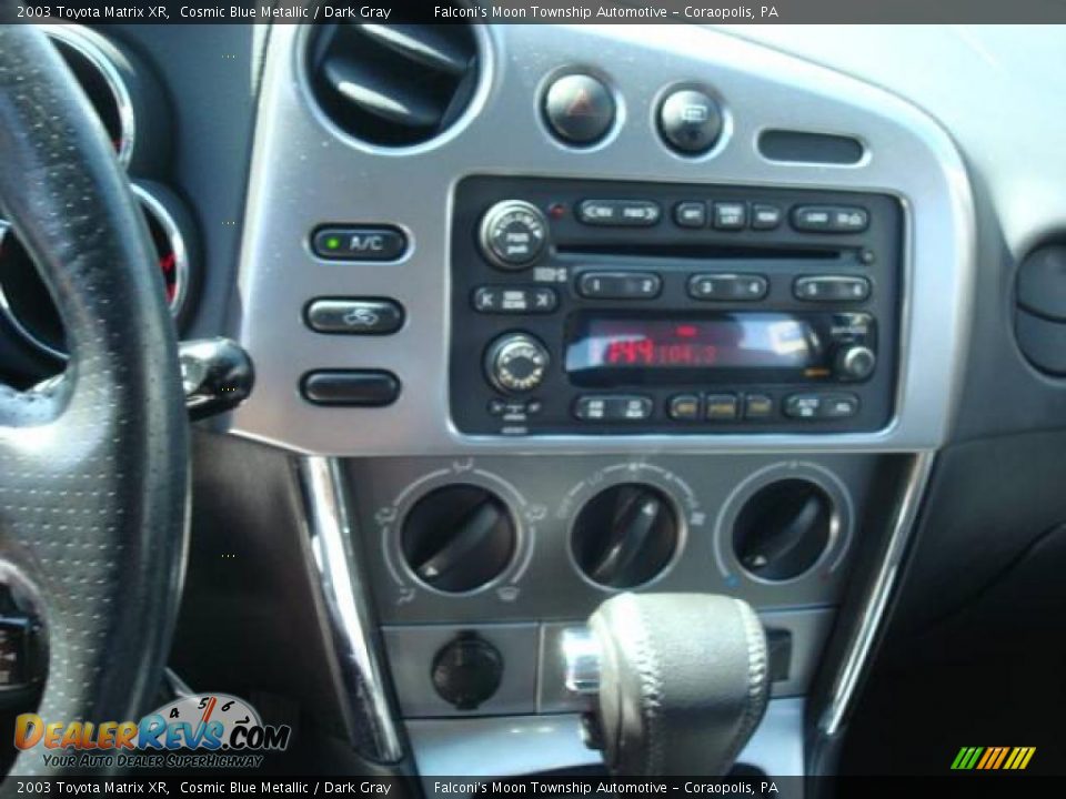 2003 Toyota Matrix XR Cosmic Blue Metallic / Dark Gray Photo #13