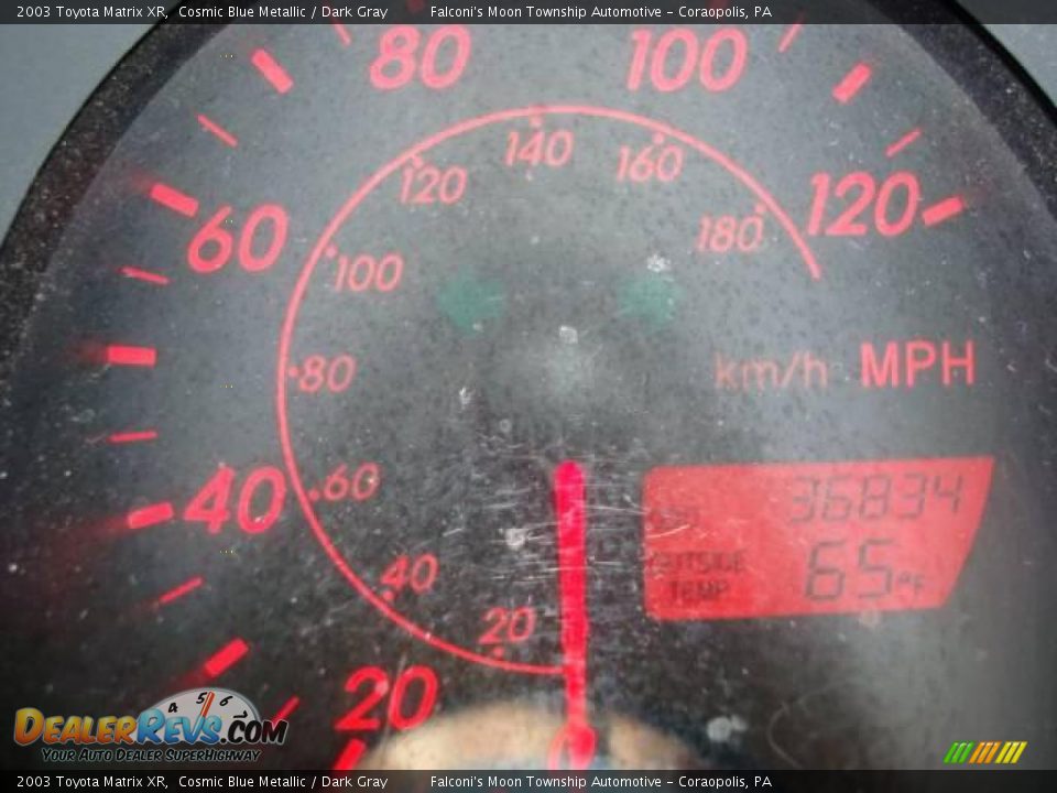 2003 Toyota Matrix XR Cosmic Blue Metallic / Dark Gray Photo #15