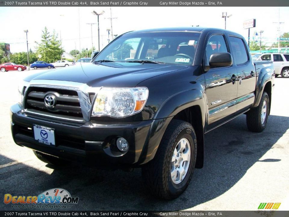 2007 Toyota Tacoma V6 TRD Double Cab 4x4 Black Sand Pearl / Graphite Gray Photo #1