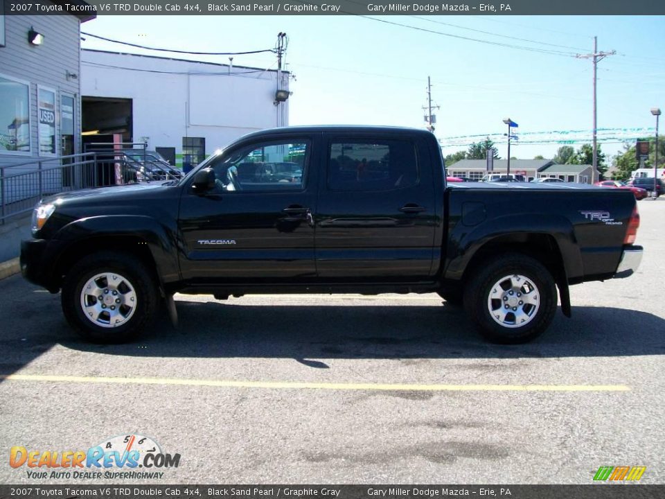 2007 Toyota Tacoma V6 TRD Double Cab 4x4 Black Sand Pearl / Graphite Gray Photo #2