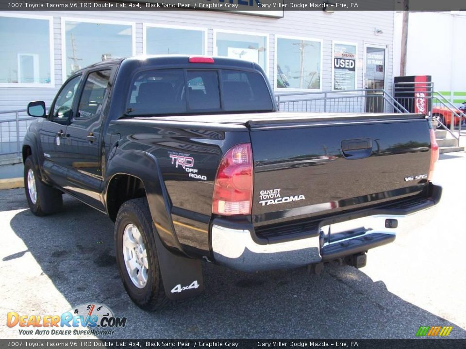 2007 Toyota Tacoma V6 TRD Double Cab 4x4 Black Sand Pearl / Graphite Gray Photo #3