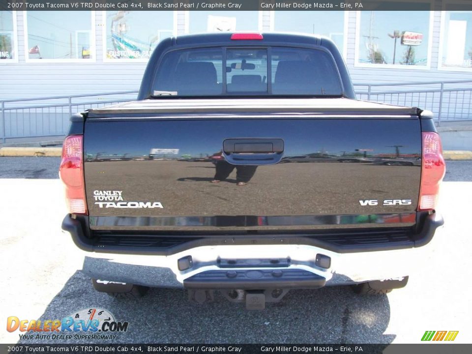 2007 Toyota Tacoma V6 TRD Double Cab 4x4 Black Sand Pearl / Graphite Gray Photo #4